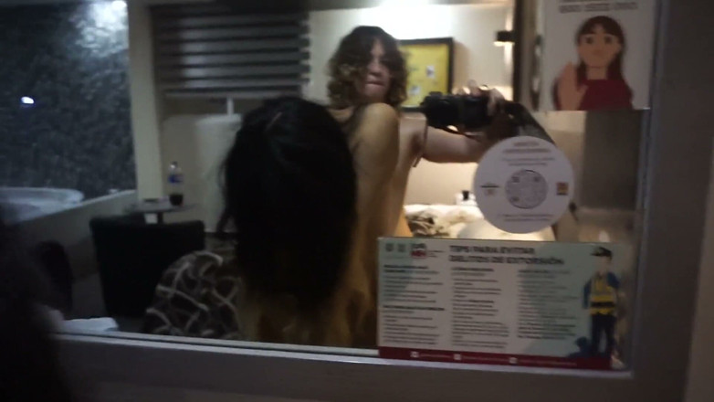 AcidSuccubus: Trans Girlfriends Fuck Hard in Hotel Room Real Couple Creampie