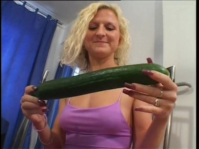 Horny Two really wet MILFs: Casting blonde milf gets drilled with cucumber and hard cock
