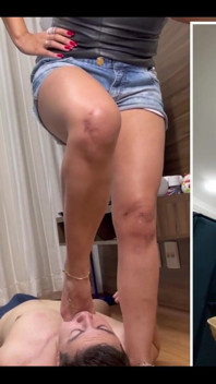 Hard and Sexy foot gagging 2 Angles