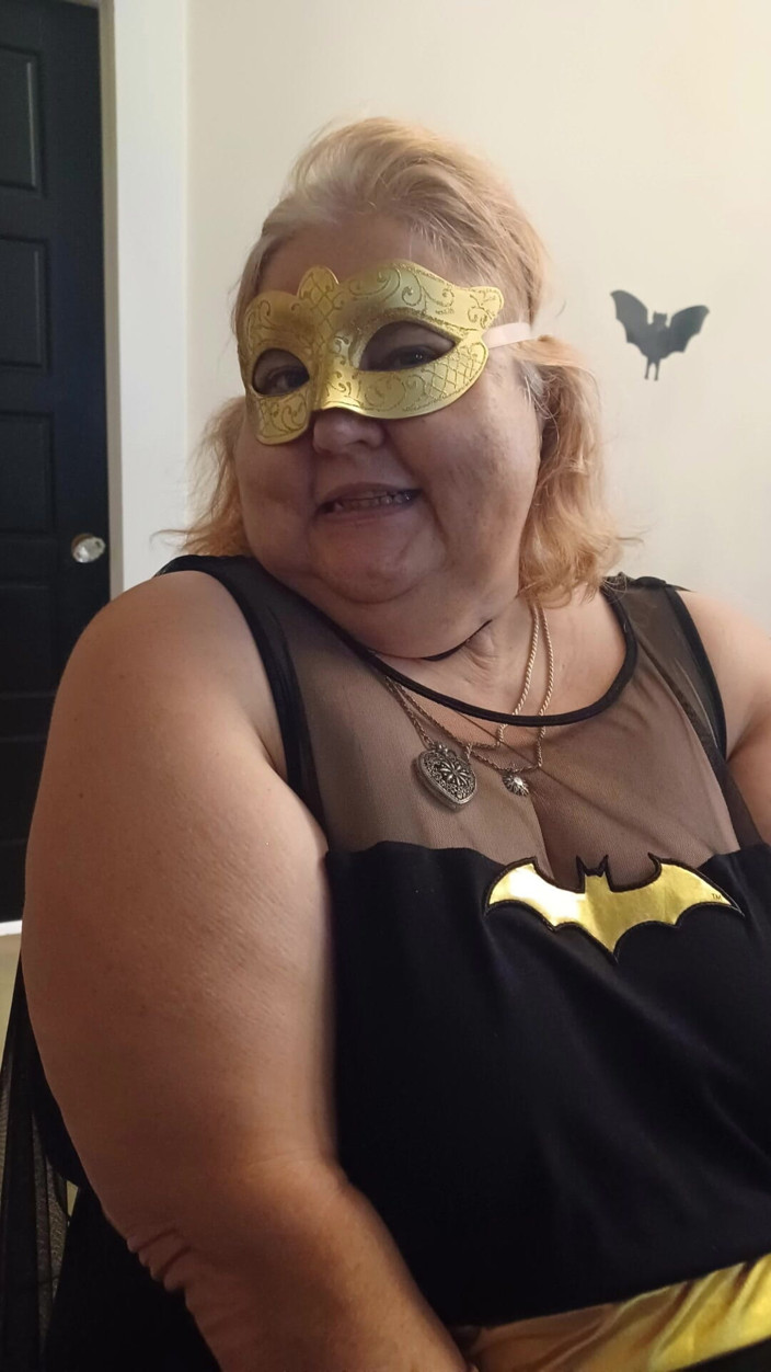 BBW nurse Vicki adventures with friends: My BF and I All Dresses up as Bat Man...
