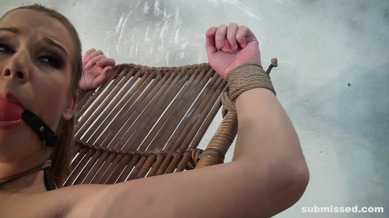 Submissed: Anouk Chairbound Ballgagged Tit-grabbed