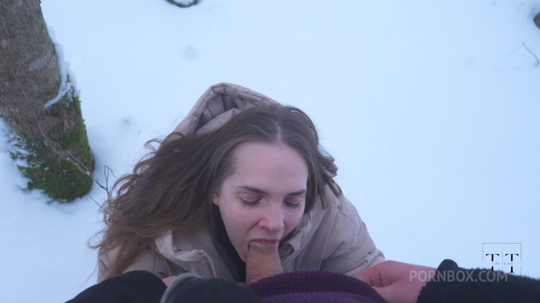 Ellie Wild: During a Lovely Walk in the Winter Forest, My Pussy...