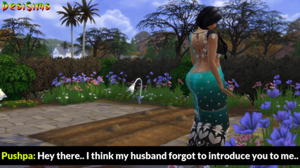 Desi Sims: Desi married Saree Stepaunty seducing this young Indian gardener