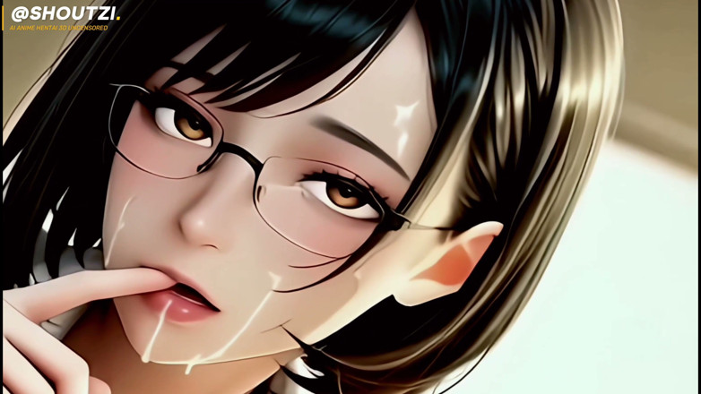 Shoutzi Anime Hentai3D Uncensored: Mei the Hot Office Glasses Slut New Harem Girl Desk...