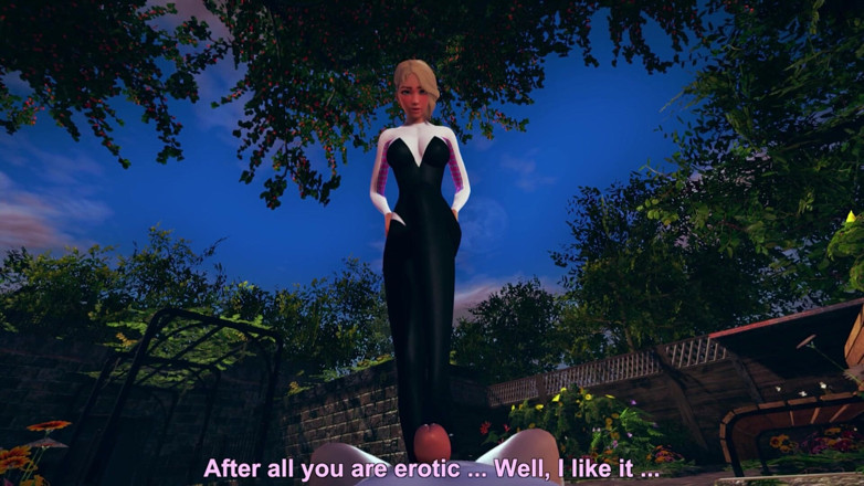 Waifu club 3D: Gwen stacy footjob