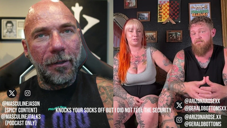 Raw and Uncensored with Masculine Jason: Pornohvězda zpověď - Arizona Rose a Gerald Bottoms (epizoda 207)