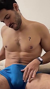 Komm in meiner blauen unterwäsche