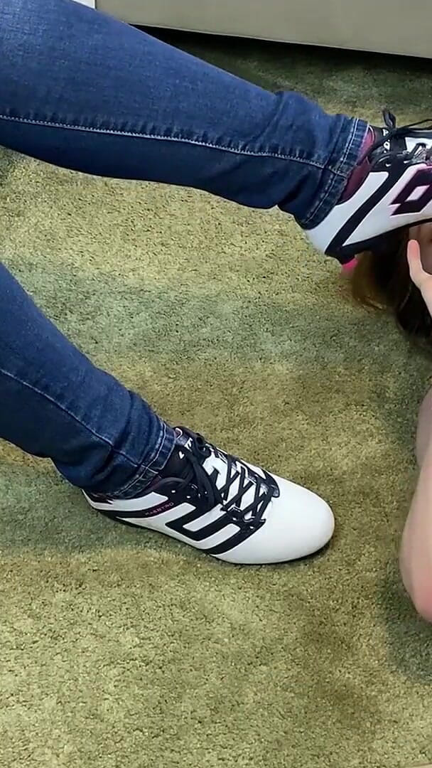 David Marcek: His Fucking Face and Tongue Is Cleaning Her Soccer Shoes! -...