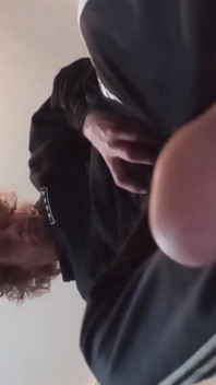 Barefooted Giantess in Track Pants & Hoodie