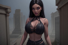 AI Porn: Goth Inspired Hentai Woman (slideshow)