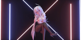 MikuMotion: Phut Honsexy Šaty; Černé punčochy; Bílé punčochy; Chvění s velkými kozami; Odhalená...