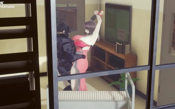 X Hentai: Get Fuck with Batman at Library - Hentai 3D 03