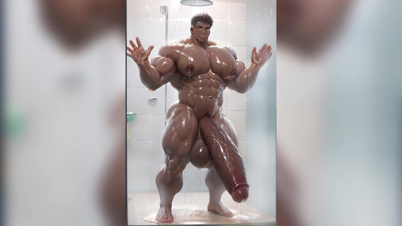 AI Blk: विशाल गांड समलैंगिक चुदाई वीर्य