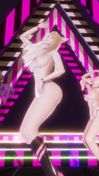 Blackpink - silbato Ahri Akali Seraphine - sexy baile desnudo