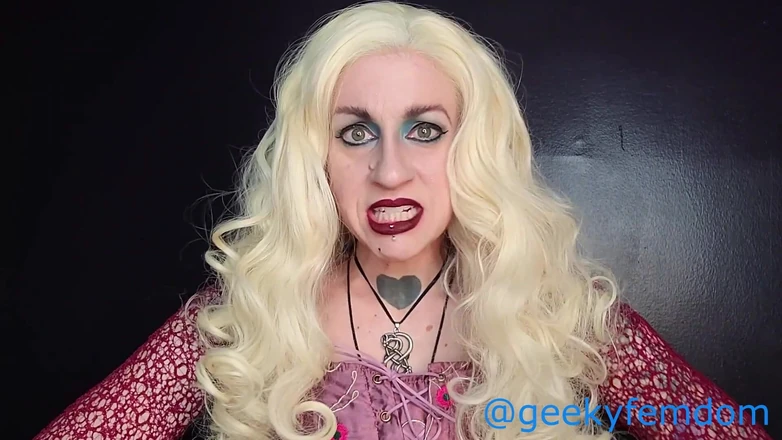 Geeky Femdom: Hocus pocus- erken boşalma
