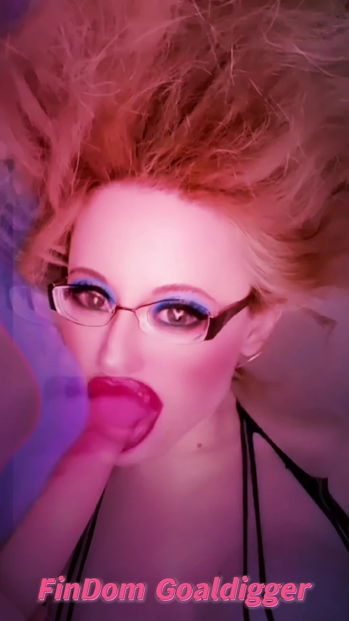 FinDom Goaldigger: Růžové dildo lízátko JOi