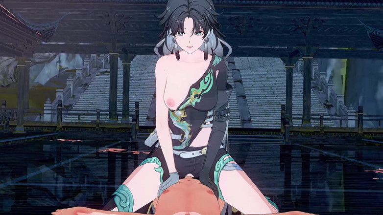 NSFWOtaku: Wuthering waves - sesso erotico jianxin e pompino - 3D Hentai Animation