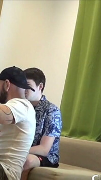 Slut Creampied by His Friend Big Dick