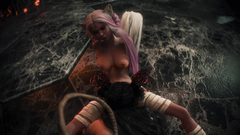 3D Cartoon Porn: Yedi realms 44 Atlas Kagome ve Lilian üçlü grup seks sahnesi