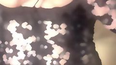 Black Lace Lingerie on Hot MILF Crystal Cash