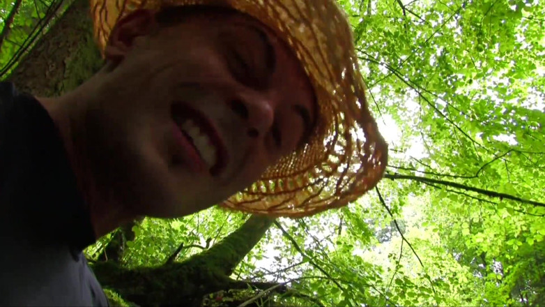 Thot Factory: Redhead slut stripped &amp; ass fucked in jungle