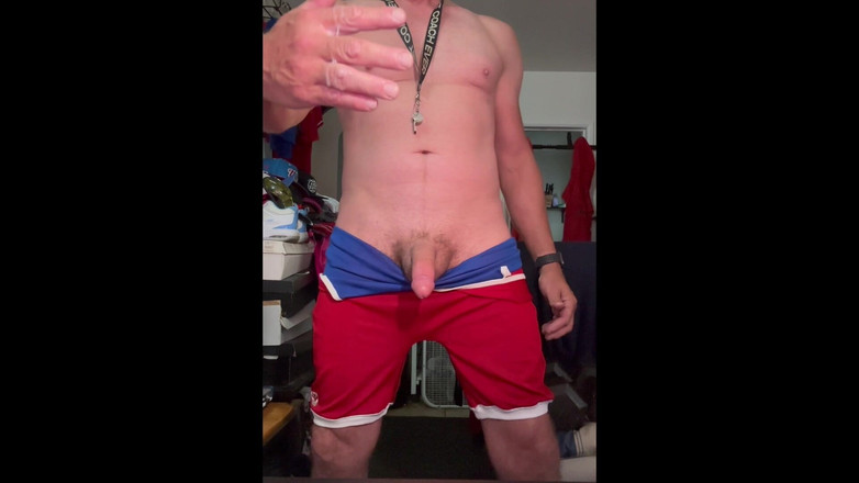 JockDad87: Jockdad87은 레슬링 슈트에 사정을 합니다.