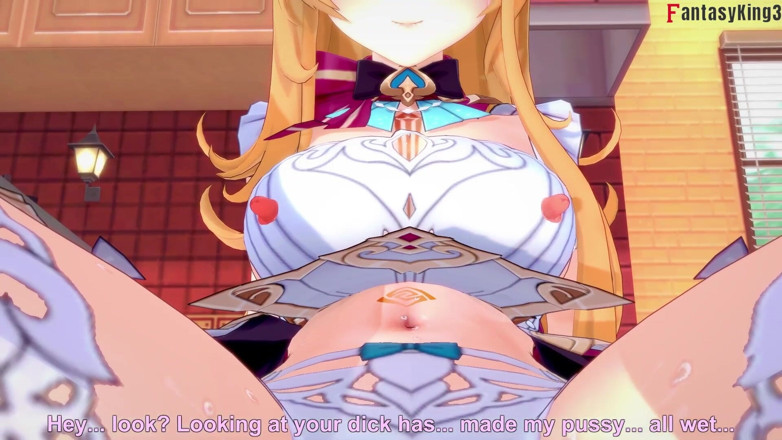 Fantasy king: Escoffier en primer plano, mamada y sexo en la cocina -...