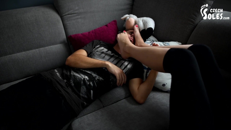 Czech Soles - foot fetish content: Caught at sniffing wife's shoes
