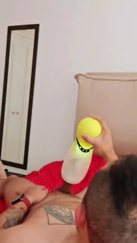 Stepmom Dressed as a Doll Makes Me Cum with Her Toy