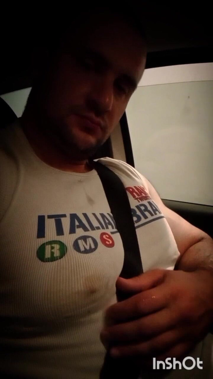 Markwolf: Underground Parking Nipple Play &amp; Cum Eating Load