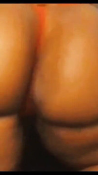 Big Black Ass in Panties Ass Clapping and Spreading Cheeks