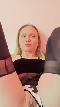 Narrow and Tight Ass. First Time Inserting a Big Toy Plug. Painful and Pleasant.