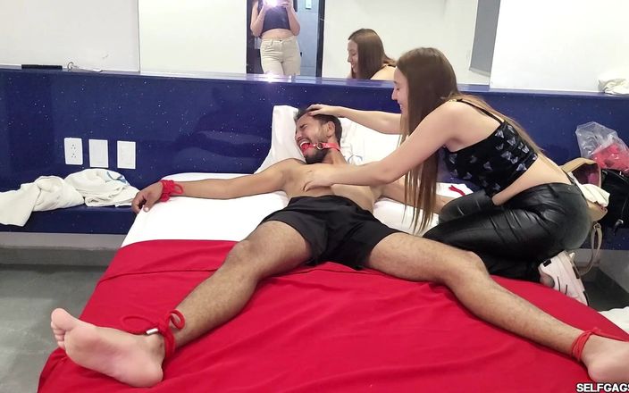 Selfgags femdom bondage: रस्सी से बांधा गया और शासन किया - भाग 3: अंतिम बंधन अपमान