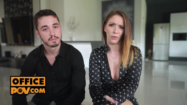 OfficePOV: POV - Threeway Cum Whore Sata Jones Loves DP