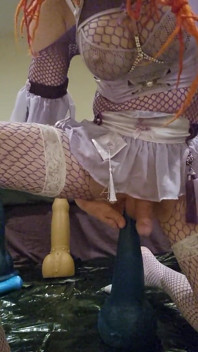 Rozgrzewka na My Xl Tail Whip Trainer Ekstremalne rozciąganie analne