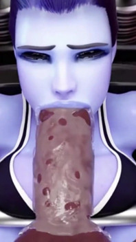 Widowmaker follada por una gran polla gorda en el gimnasio