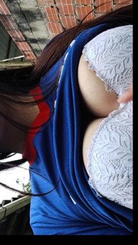 Colombian Woman Touches Her Delicious Breasts