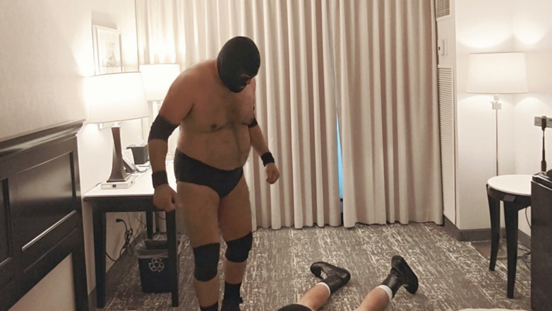 Punchbagplz: Bearops Takes Over Hotel Room Wrestling Roleplay