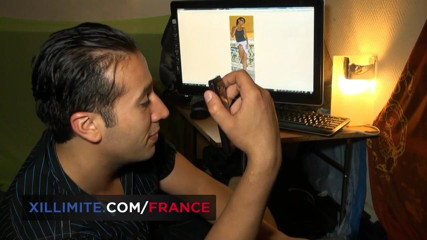 Made In France: Hete brunette deelt graag haar fantasieën met 2 mannen
