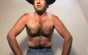 Adam Castle Solo: Cowboy ger solbränd kropp gay joi