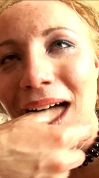 The sexy blonde invites her lover friend to get her pussy screwed and stuffed with cock and sex toys