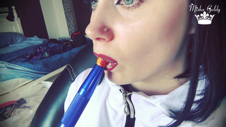 Goddess Misha Goldy: Inhale my exhales &amp; worship my lips
