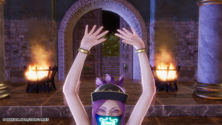 3D-Hentai Games: Mmd Meovv - Manos arriba Akali sexy liga de leyendas de...