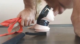 Garganta fodendo a loira pervertida