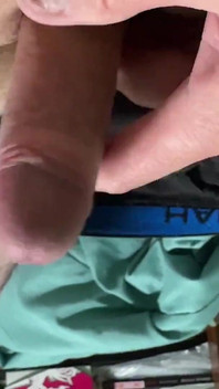 Rubbing My Uncut Cock