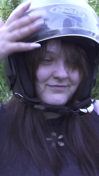 Look at My Boobs on a Motorcycle!