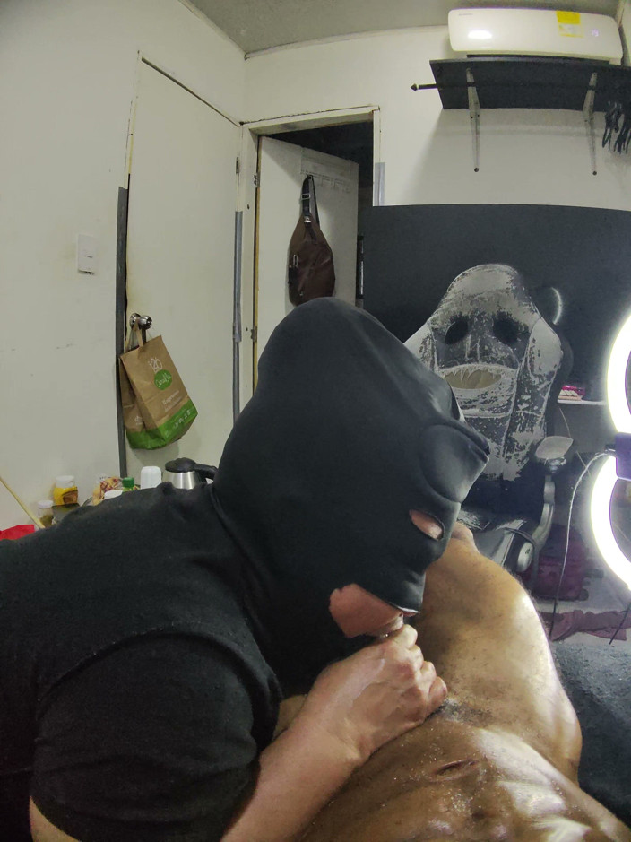Cum-lobian dickdrainers: Throat Champ Black Mask 3