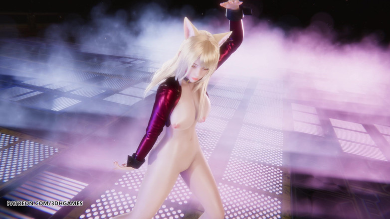 3D-Hentai Games: [mmd] Meovv - Meow ahri 性感的kpop脱衣舞英雄联盟成人动漫
