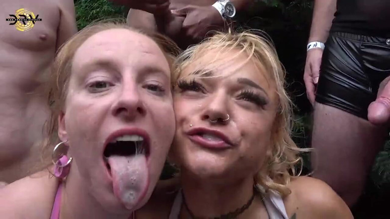 Creampie Clinic: Гэнгбэнг и спаривание с кримпаем в Саду