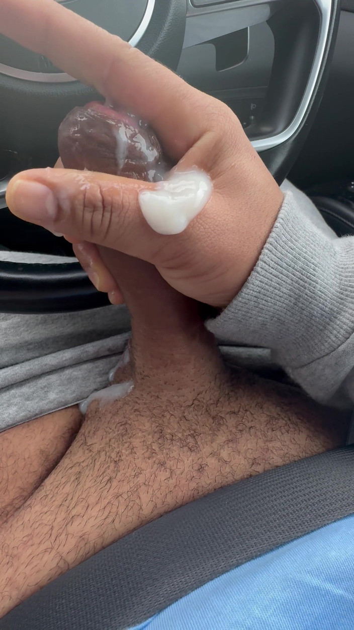 Hot dick in your ass: 발정난 드라이버, 정액 분수를 보여주기 위해 멈춰라
